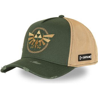 Cappello curvo verde snapback CLZEL1 LIN Triforza The Legend Of Zelda di Capslab