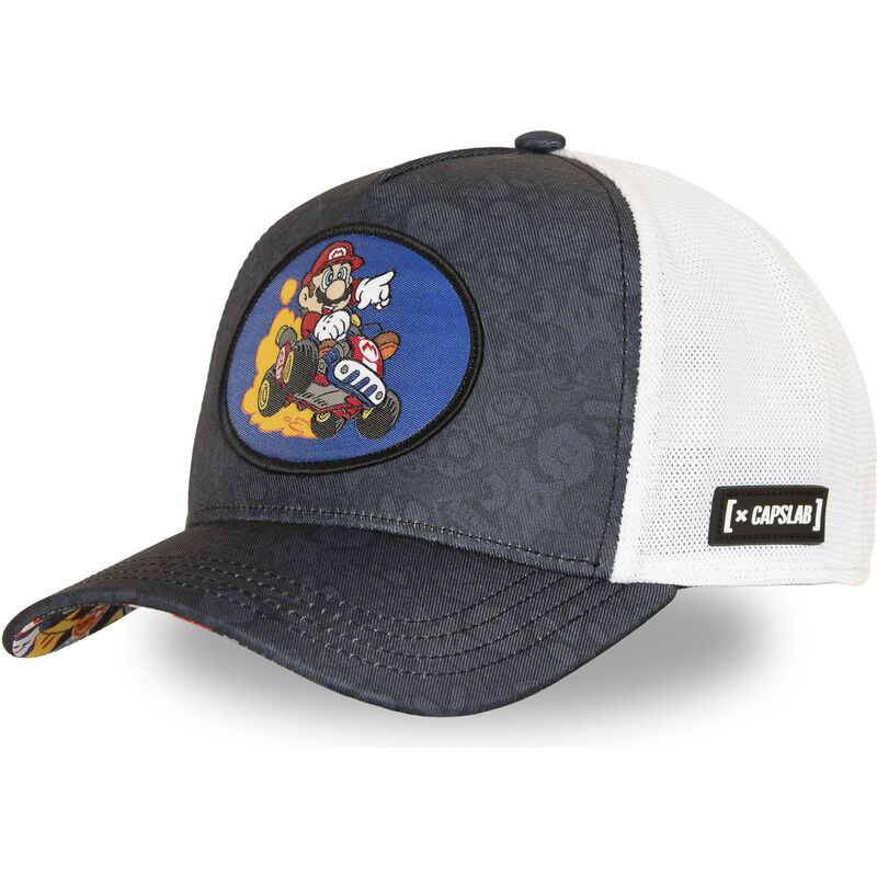 cappello-curvo-blu-marino-snapback-smk4-mar-bros-mario-super-mario-bros-di-capslab