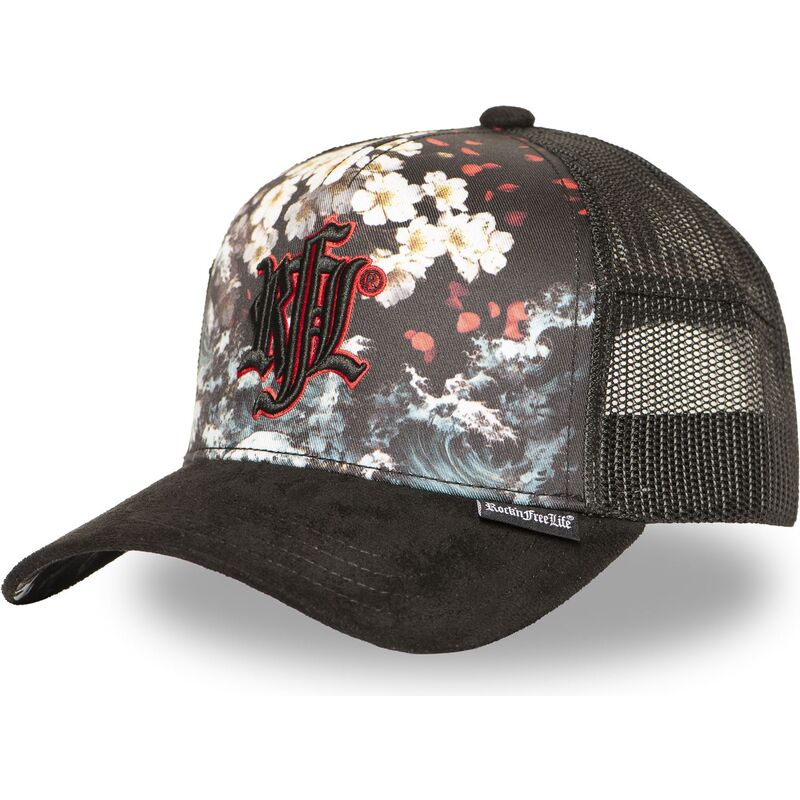 gorra-trucker-negra-n274-sakura-wave-de-rocknfreelife gorra-trucker-negra-n274-sakura-wave-de-rocknfreelife