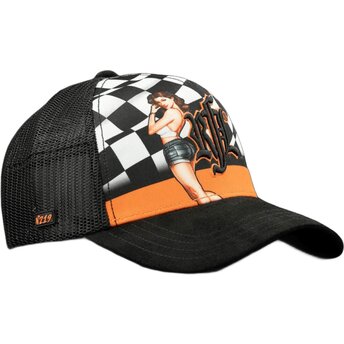 Cappello curvo nero snapback N°219 Vintage Racing di Rock’nFreeLife