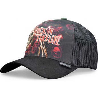 Cappello curvo nero snapback N°247 Loose Control di Rock’nFreeLife