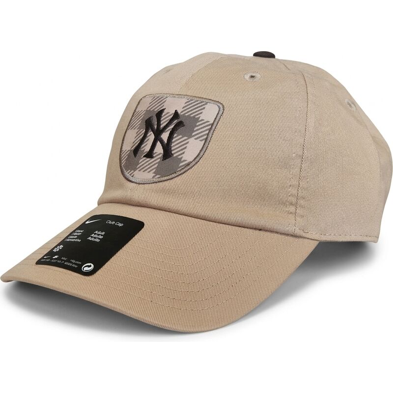 cappello-curvo-beige-cinghia-regolabile-club-unstructured-organic-cotton-hemp-dei-new-york-yankees-mlb-di-nike cappello-curvo-beige-cinghia-regolabile-club-unstructured-organic-cotton-hemp-dei-new-york-yankees-mlb-di-nike