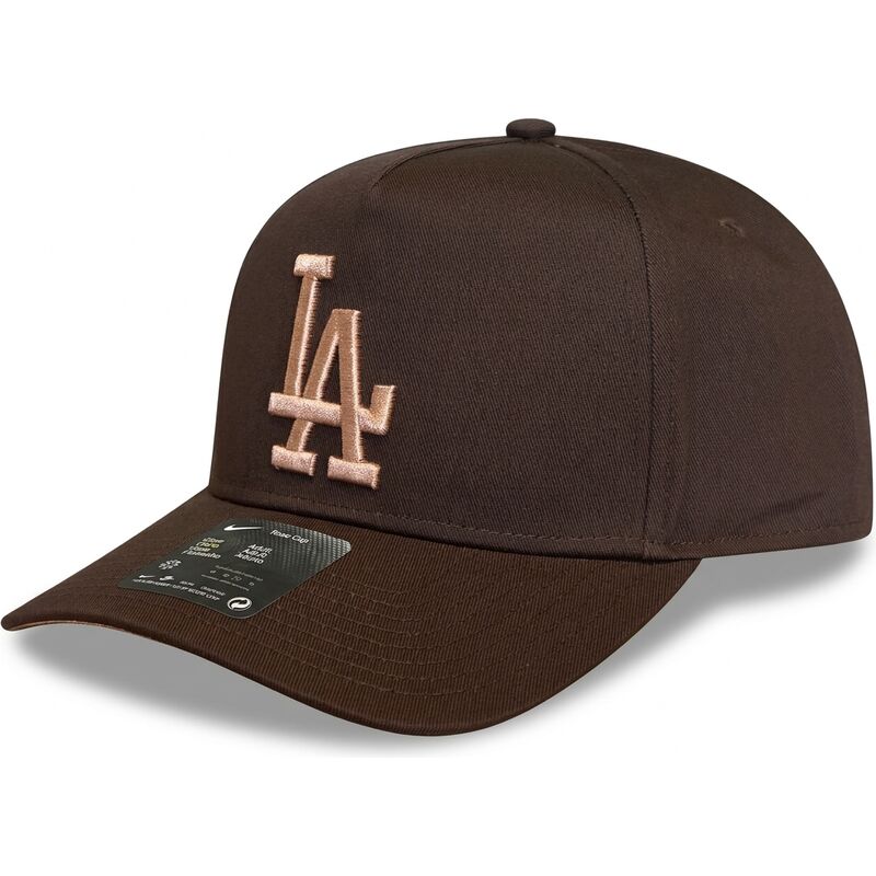 cappello-curvo-marrone-snapback-rise-structured-a-frame26-dei-los-angeles-dodgers-mlb-di-nike