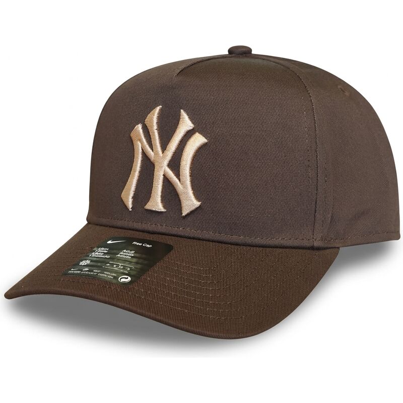 cappello-curvo-marrone-snapback-rise-structured-a-frame26-dei-new-york-yankees-mlb-di-nike