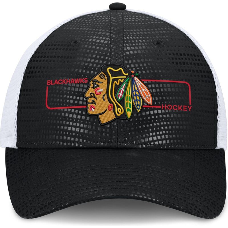 cappello-curvo-nero-snapback-structured-meshback-dei-chicago-blackhawks-nhl-di-fanatics