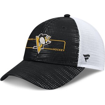 Cappello curvo nero snapback Structured Meshback dei Pittsburgh Penguins NHL di Fanatics