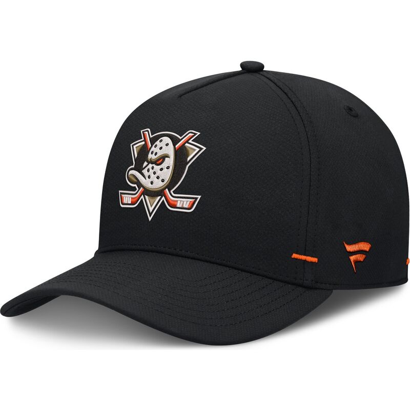 cappello-curvo-nero-snapback-structured-a-frame-dei-anaheim-ducks-nhl-di-fanatics