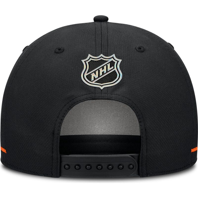 cappello-curvo-nero-snapback-structured-a-frame-dei-anaheim-ducks-nhl-di-fanatics