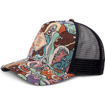 Cappello curvo multicolore snapback HFT Cap Sofa Aliens di Djinns