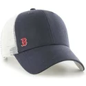 cappellino-trucker-blu-marino-con-logo-piccolo-di-mlb-boston-red-sox-di-47-brand