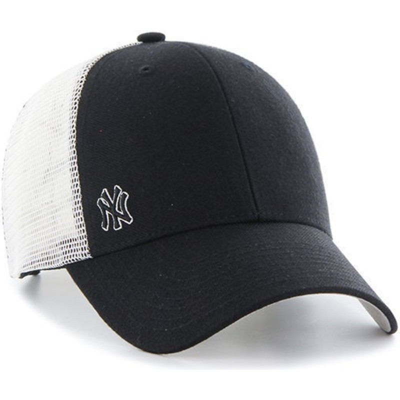 cappellino-trucker-nero-con-logo-piccolo-di-mlb-new-york-yankees-di-47-brand