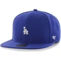 cappelli-piatta-blu-snapback-frontal-pequeno-dei-los-angeles-dodgers-mlb-di-47-brand
