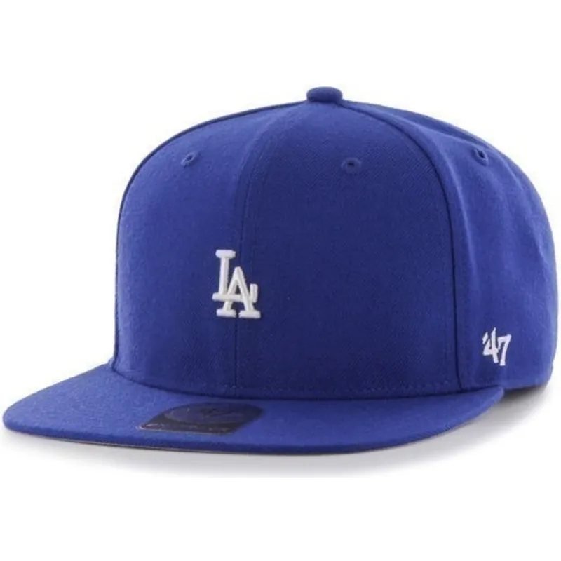 cappelli-piatta-blu-snapback-frontal-pequeno-dei-los-angeles-dodgers-mlb-di-47-brand cappelli-piatta-blu-snapback-frontal-pequeno-dei-los-angeles-dodgers-mlb-di-47-brand
