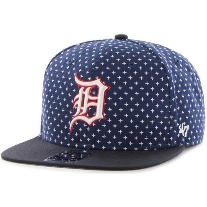 cappelli-piatta-blu-marino-snapback-estampado-de-cruces-dei-detroit-tigers-mlb-di-47-brand