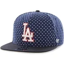 cappelli-piatta-blu-marino-snapback-estampado-de-cruces-dei-los-angeles-dodgers-mlb-di-47-brand