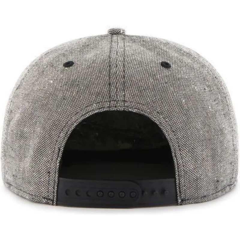 cappelli-piatta-nero-snapback-tejido-vaquero-dei-new-york-yankees-mlb-di-47-brand cappelli-piatta-nero-snapback-tejido-vaquero-dei-new-york-yankees-mlb-di-47-brand