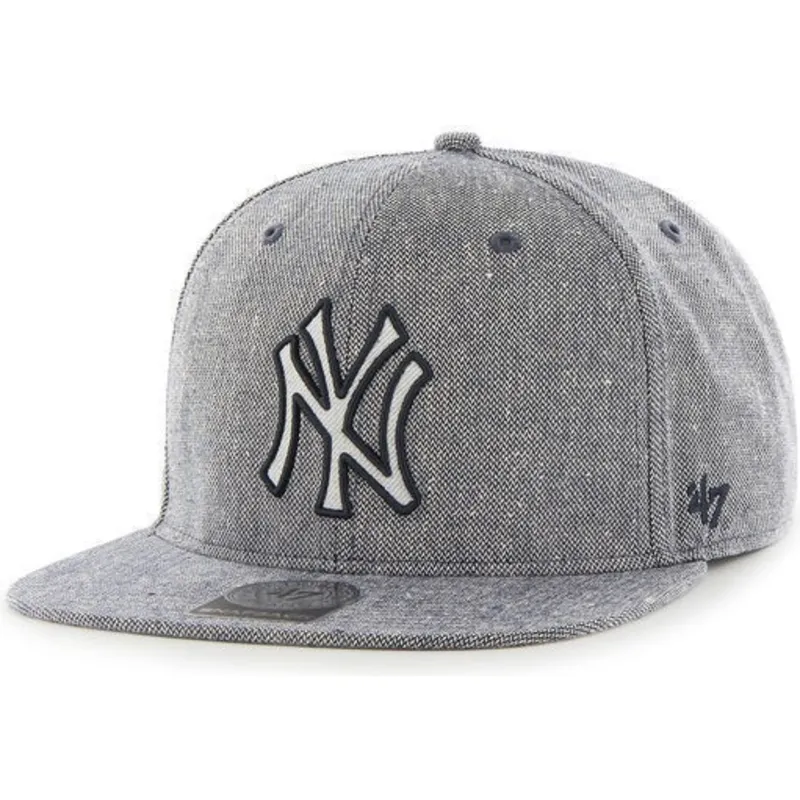 cappelli-piatta-blu-marino-snapback-tejido-vaquero-dei-new-york-yankees-mlb-di-47-brand