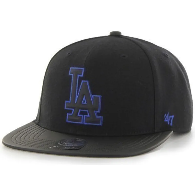 cappelli-piatta-nero-snapback-lisa-dei-los-angeles-dodgers-mlb-di-47-brand cappelli-piatta-nero-snapback-lisa-dei-los-angeles-dodgers-mlb-di-47-brand