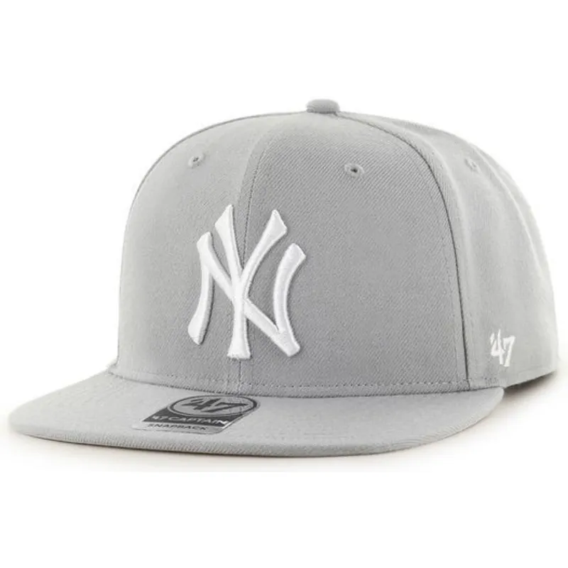 cappelli-piatta-grigio-snapback-tejido-vaquero-dei-new-york-yankees-mlb-di-47-brand