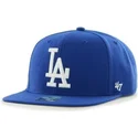 cappelli-piatta-blu-snapback-lisa-lateral-dei-los-angeles-dodgers-mlb-di-47-brand