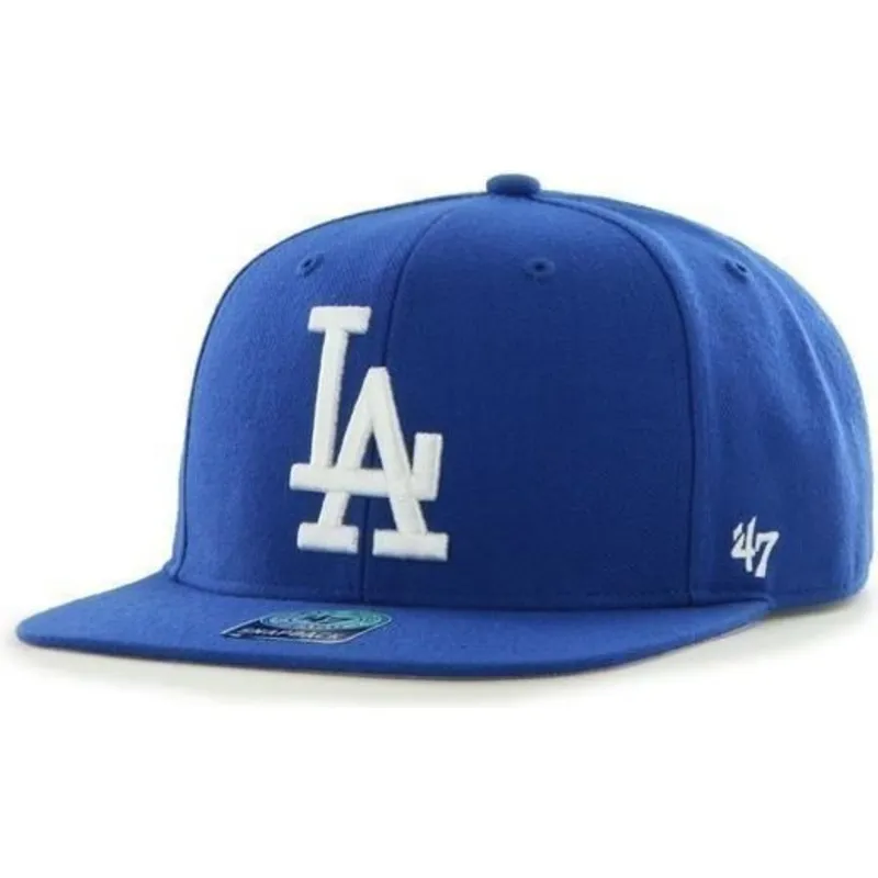 cappelli-piatta-blu-snapback-lisa-lateral-dei-los-angeles-dodgers-mlb-di-47-brand