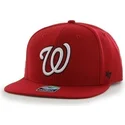cappelli-piatta-rosso-snapback-lisa-lateral-dei-washington-nationals-mlb-di-47-brand