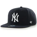 cappello-piatto-blu-navy-snapback-liscio-con-logo-laterale-di-mlb-new-york-yankees-di-47-brand