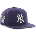 cappelli-piatta-viola-snapback-lisa-lateral-dei-new-york-yankees-mlb-di-47-brand