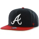 cappelli-piatta-blu-marino-snapback-dei-atlanta-braves-mlb-di-47-brand