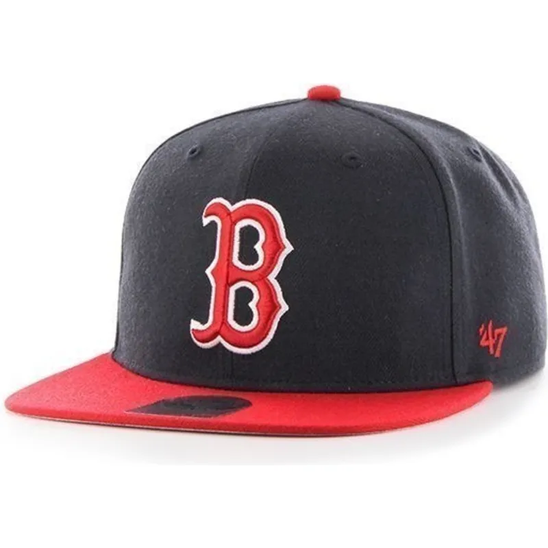 cappelli-piatta-blu-marino-snapback-dei-boston-red-sox-mlb-di-47-brand cappelli-piatta-blu-marino-snapback-dei-boston-red-sox-mlb-di-47-brand