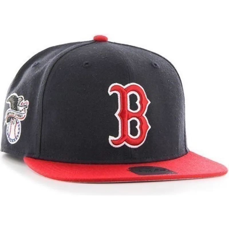 cappelli-piatta-blu-marino-snapback-dei-boston-red-sox-mlb-di-47-brand cappelli-piatta-blu-marino-snapback-dei-boston-red-sox-mlb-di-47-brand