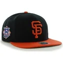 cappelli-piatta-nero-snapback-lisa-lateral-dei-san-francisco-giants-mlb-di-47-brand