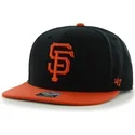 cappelli-piatta-nero-snapback-lisa-lateral-dei-san-francisco-giants-mlb-di-47-brand