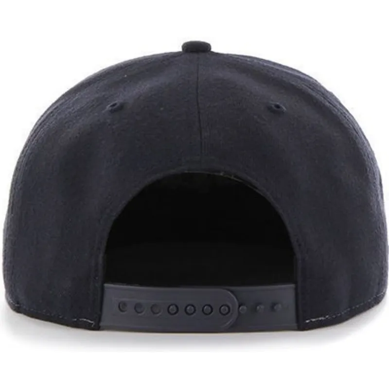 cappelli-piatta-blu-marino-snapback-liso-lateral-dei-atlanta-braves-mlb-di-47-brand