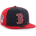 cappelli-piatta-rosso-snapback-lisa-lateral-dei-boston-red-sox-mlb-di-47-brand