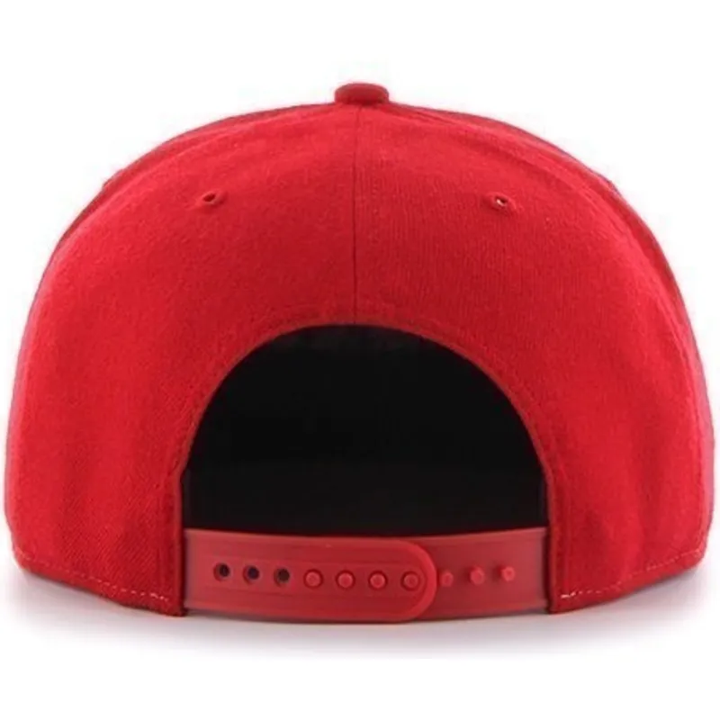 cappelli-piatta-rosso-snapback-lisa-lateral-dei-boston-red-sox-mlb-di-47-brand