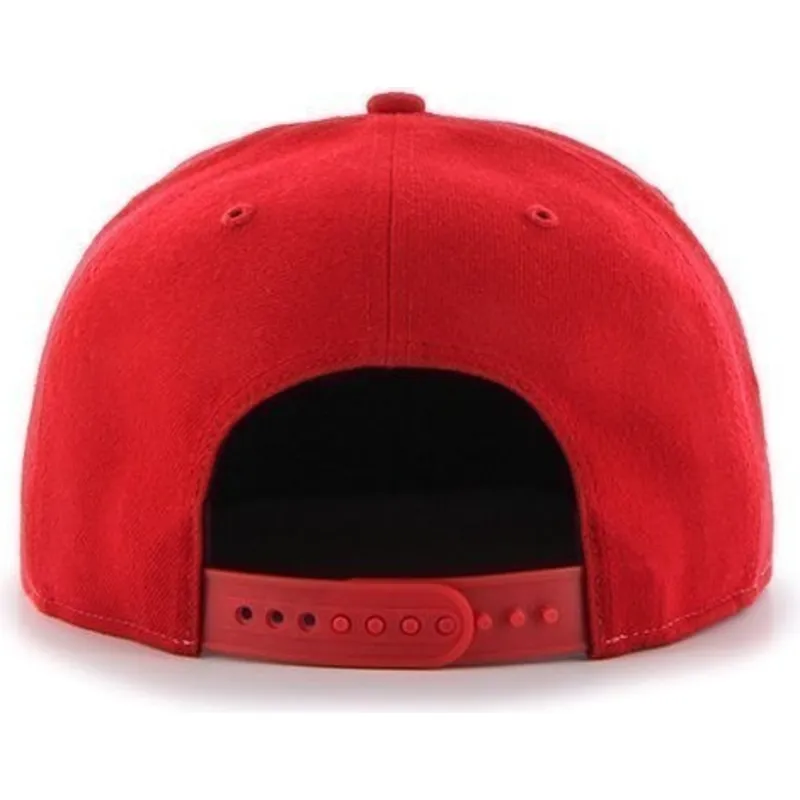 cappelli-piatta-rosso-snapback-lisa-lateral-dei-cincinnati-reds-mlb-di-47-brand