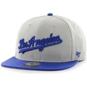 cappelli-piatta-grigio-snapback-lateral-dei-los-angeles-dodgers-mlb-di-47-brand