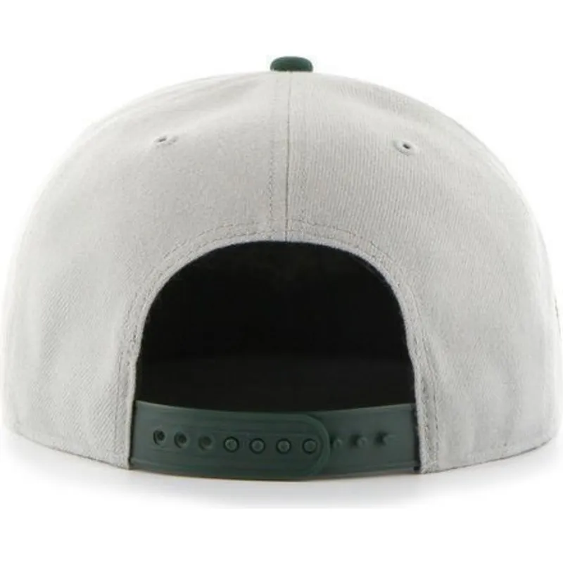 cappelli-piatta-grigio-snapback-lateral-dei-oakland-athletics-mlb-di-47-brand