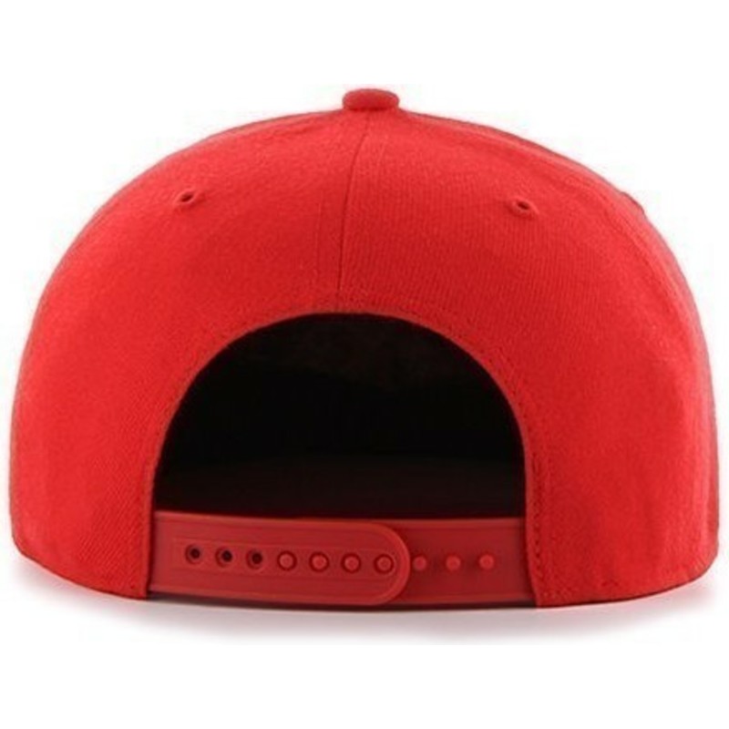 cappellino-visiera-piatta-rosso-snapback-tinta-unita-con-logo-grande-frontale-di-liverpool-football-club-di-47-brand