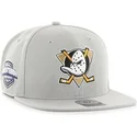 cappello-piatto-grigio-snapback-liscio-nhl-anaheim-ducks-di-47-brand