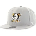 cappello-piatto-grigio-snapback-liscio-nhl-anaheim-ducks-di-47-brand
