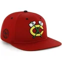 cappelli-piatta-rosso-snapback-lisa-dei-chicago-blackhawks-nhl-di-47-brand