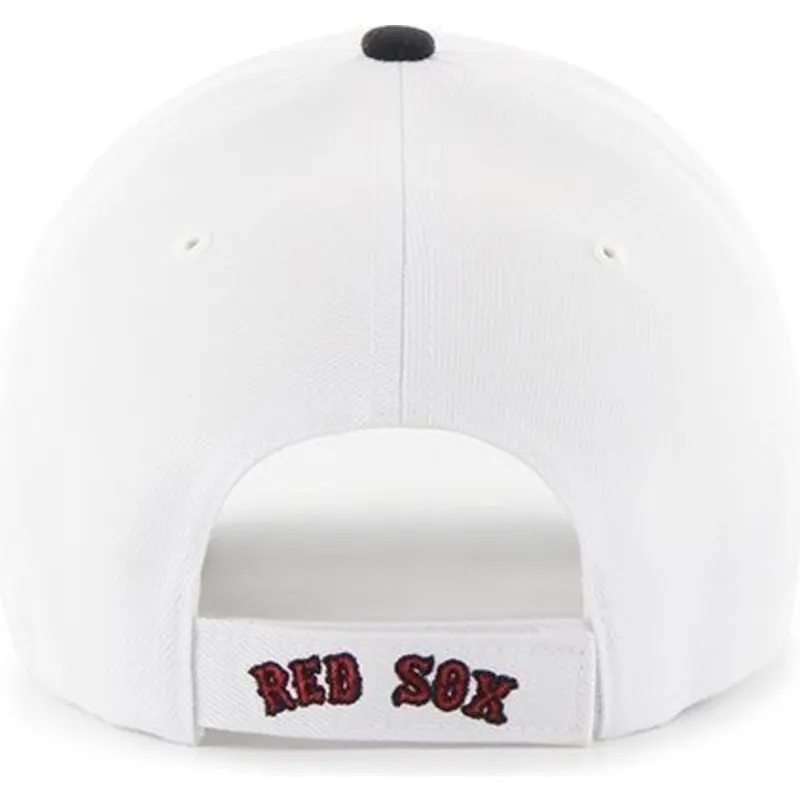 cappelli-curva-bianco-cinghia-regolabile-dei-boston-red-sox-mlb-di-47-brand