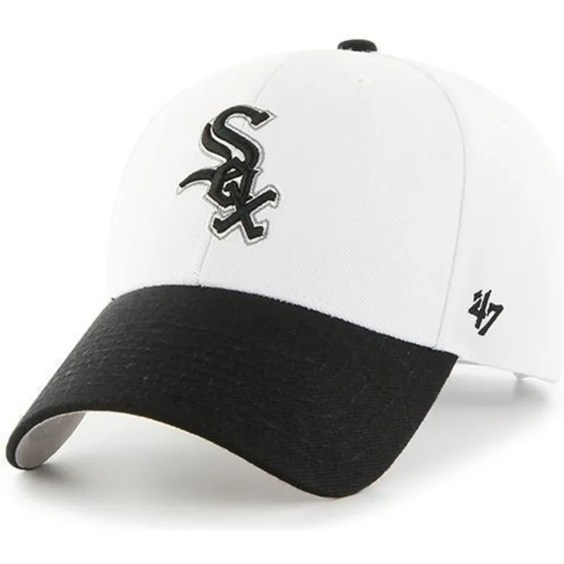 cappelli-curva-bianco-cinghia-regolabile-dei-chicago-white-sox-mlb-di-47-brand