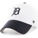 cappelli-curva-bianco-cinghia-regolabile-dei-detroit-tigers-mlb-di-47-brand