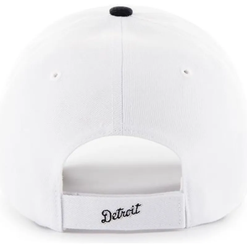 cappelli-curva-bianco-cinghia-regolabile-dei-detroit-tigers-mlb-di-47-brand