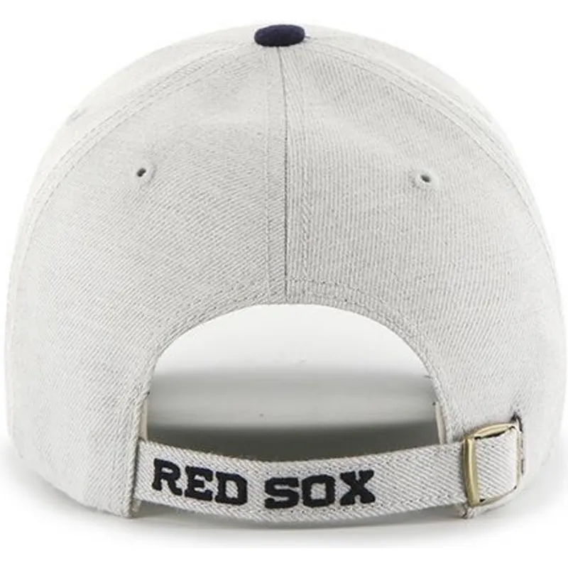 cappelli-curva-grigio-cinghia-regolabile-dei-boston-red-sox-mlb-di-47-brand