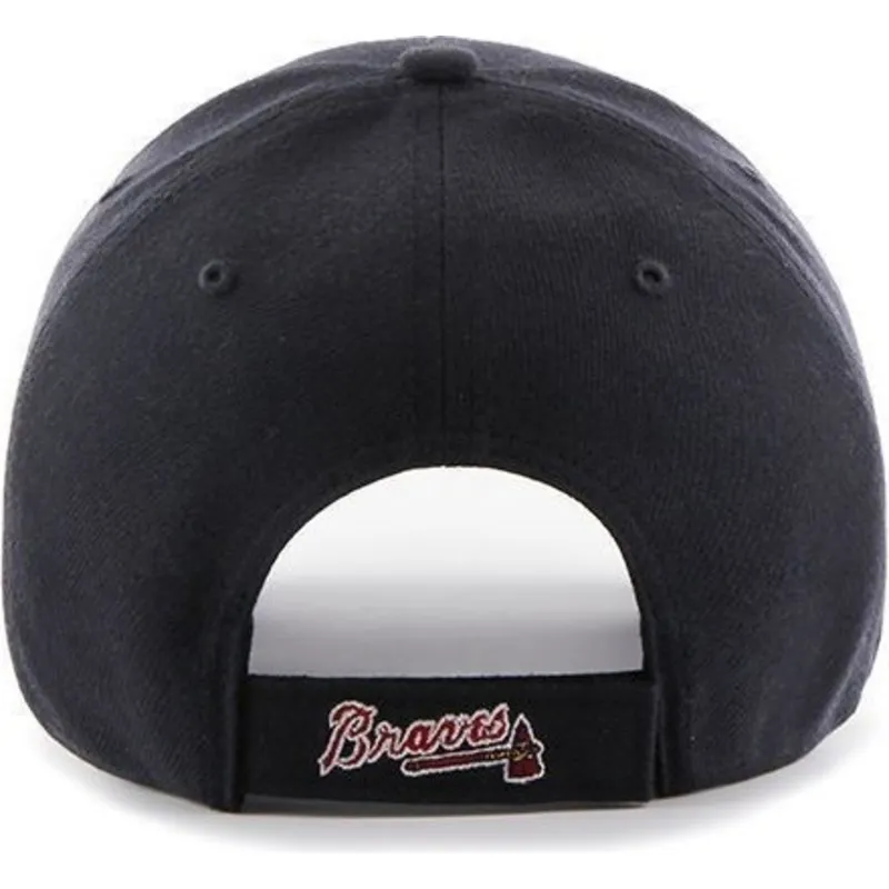 cappelli-curva-blu-marino-cinghia-regolabile-lisa-dei-atlanta-braves-mlb-di-47-brand cappelli-curva-blu-marino-cinghia-regolabile-lisa-dei-atlanta-braves-mlb-di-47-brand