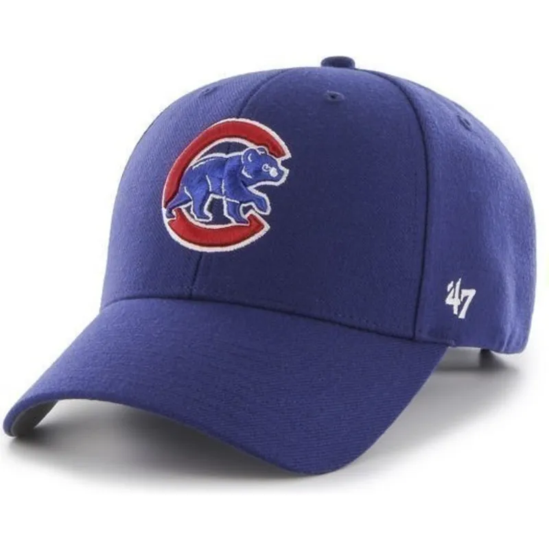 cappelli-curva-blu-cinghia-regolabile-lisa-dei-chicago-cubs-mlb-di-47-brand